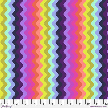 Wave Rider - Deep Dive || Tula Pink - Floral Reef II Quilting Cotton
