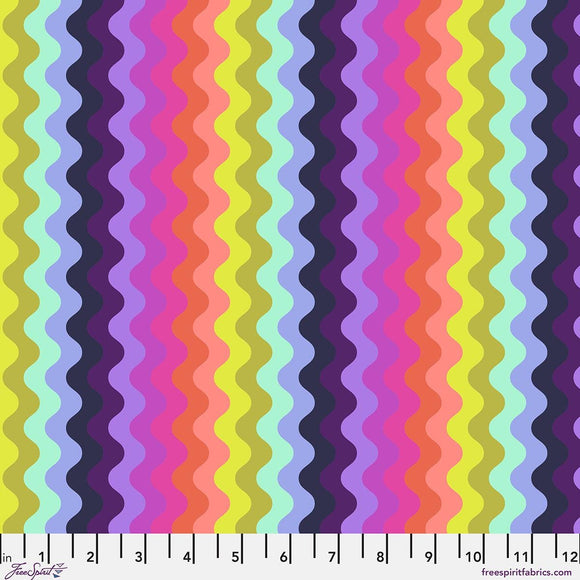 Wave Rider - Deep Dive || Tula Pink - Floral Reef II Quilting Cotton