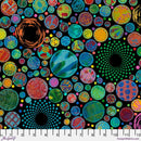 Circle Pop - Black || Wings of Wonder || Sue Penn || Free Spirit Fabrics