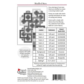 Shuffled Stars Quilt Pattern (Printed Pattern)
