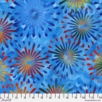 Fiesta - Blue || Wings of Wonder || Sue Penn || Free Spirit Fabrics