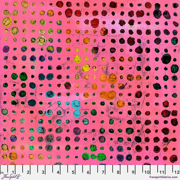 Glow - Pink || Wings of Wonder || Sue Penn || Free Spirit Fabrics