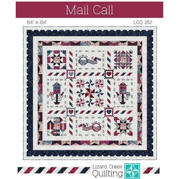 Air Mail Love Blue Navy || Missing You || Island Batik