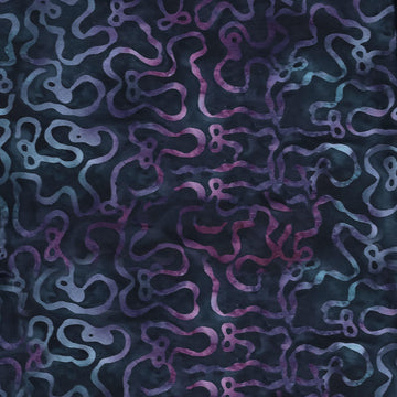 Ribbon Meander with Bows Blue Storm || Missing You || Island Batik