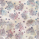 Cross Stitch Hearts Neutral Snow || Missing You || Island Batik