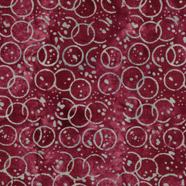 Ink Splat Red Mulberry || Missing You || Island Batik