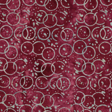 Ink Splat Red Mulberry || Missing You || Island Batik
