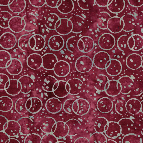 Ink Splat Red Mulberry || Missing You || Island Batik
