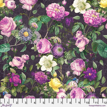 Purple Flower Shop Canvas - Purple || Palette Canvas Cloth - Tim Holtz Palette Canvas Cloth from FreeSpirit Fabrics