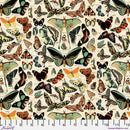 Teal Butterflies Canvas - Teal || Palette Canvas Cloth - Tim Holtz Palette Canvas Cloth from FreeSpirit Fabrics