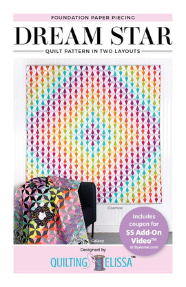 Dream Star Pattern Quilt FPP Pattern from ByAnnie and Quilting Elissa