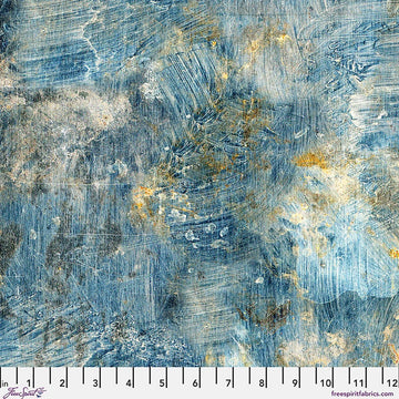 Blue Vintage Canvas - Blue || Palette Canvas Cloth - Tim Holtz Palette Canvas Cloth from FreeSpirit Fabrics