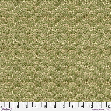Green Tiny Print Canvas - Green || Palette Canvas Cloth - Tim Holtz Palette Canvas Cloth from FreeSpirit Fabrics