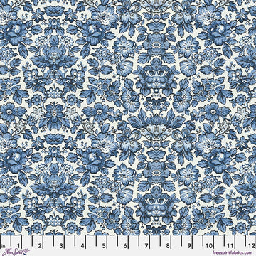 Indigo Wallpaper Canvas - Indigo || Palette Canvas Cloth - Tim Holtz Palette Canvas Cloth from FreeSpirit Fabrics