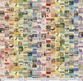 Multi Collage Canvas - Multi || Palette Canvas Cloth - Tim Holtz Palette Canvas Cloth from FreeSpirit Fabrics