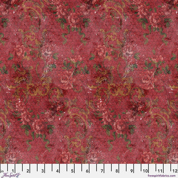 Red Tapestry Canvas - Red || Palette Canvas Cloth - Tim Holtz Palette Canvas Cloth from FreeSpirit Fabrics