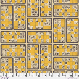 Yellow Numbers Canvas - Yellow || Palette Canvas Cloth - Tim Holtz Palette Canvas Cloth from FreeSpirit Fabrics