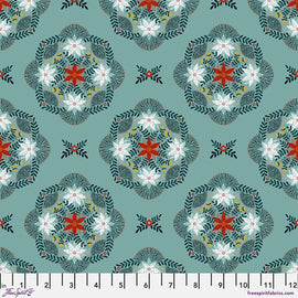 Flowers in the Thicket - Teal by Cori Dantini - Free Spirit Fabrics - Quilting Cotton