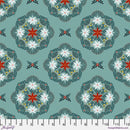 Flowers in the Thicket - Teal by Cori Dantini - Free Spirit Fabrics - Quilting Cotton