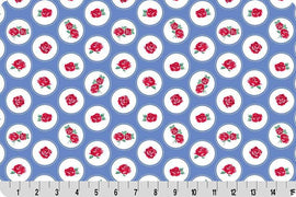 Cottage Rose Lane Brighton Quilting Cuddle Blue Bonnet || Cottage Rose Lane Blue Bonnet Collection || Shannon Fabrics Quilting Cuddle