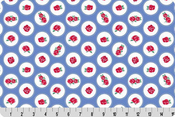 Cottage Rose Lane Brighton Quilting Cuddle Blue Bonnet || Cottage Rose Lane Blue Bonnet Collection || Shannon Fabrics Quilting Cuddle