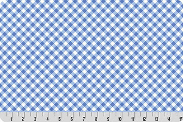 Barely Basics Gingham Quilting Cuddle Blue Bonnet || Cottage Rose Lane Blue Bonnet Collection || Shannon Fabrics Quilting Cuddle