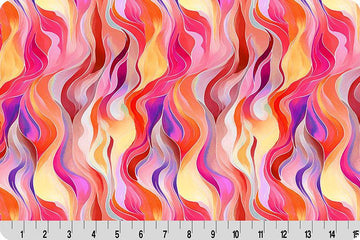 Wanderlust Rainbow Quilting Cuddle Pink || Wanderlust Pink Collection || Shannon Fabrics Quilting Cuddle