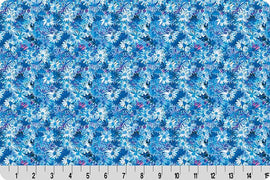 Wanderlust Daisies Quilting Cuddle® Blue || Wanderlust Blue Collection || Shannon Fabrics Quilting Cuddle
