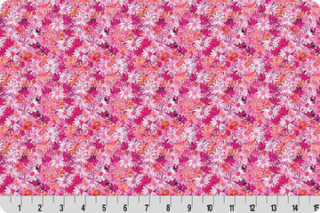 Wanderlust Daisies Quilting Cuddle® Pink || Wanderlust Pink Collection || Shannon Fabrics Quilting Cuddle