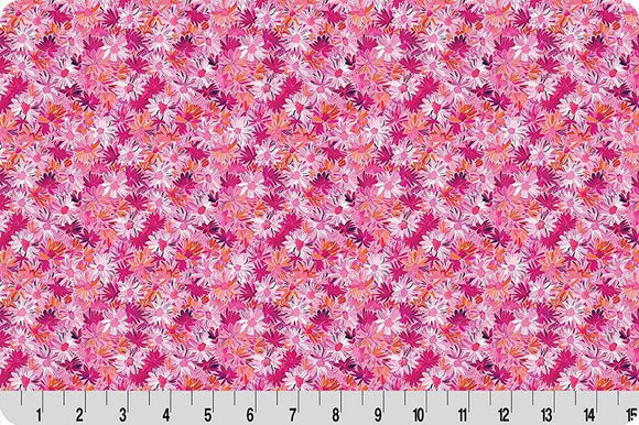 Wanderlust Daisies Quilting Cuddle® Pink || Wanderlust Pink Collection || Shannon Fabrics Quilting Cuddle