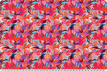 Wanderlust Florals Quilting Cuddle Pink || Wanderlust Pink Collection || Shannon Fabrics Quilting Cuddle