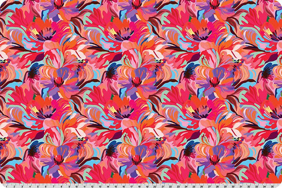 Wanderlust Florals Quilting Cuddle Pink || Wanderlust Pink Collection || Shannon Fabrics Quilting Cuddle