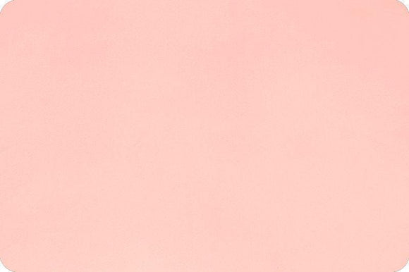 Quilting Cuddle Solid Baby Pink - Wanderlust Pink Quilting Cuddle Collection Coordinate - Shannon Fabrics - 43" wide