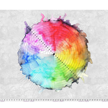Color Wheel - Panel 36" x 44" | Hue by Giucy Giuce FreeSpirit | Quilting Cotton Premium Fabric