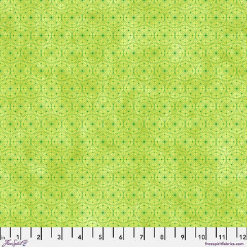 Geo - Lime | Hue by Giucy Giuce FreeSpirit | Quilting Cotton 44" Wide Premium Fabric