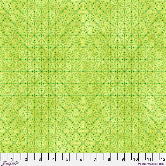 Geo - Lime | Hue by Giucy Giuce FreeSpirit | Quilting Cotton 44" Wide Premium Fabric