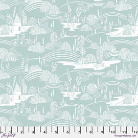 Silent Scapes - Ice Blue by Cori Dantini - Free Spirit Fabrics - Quilting Cotton