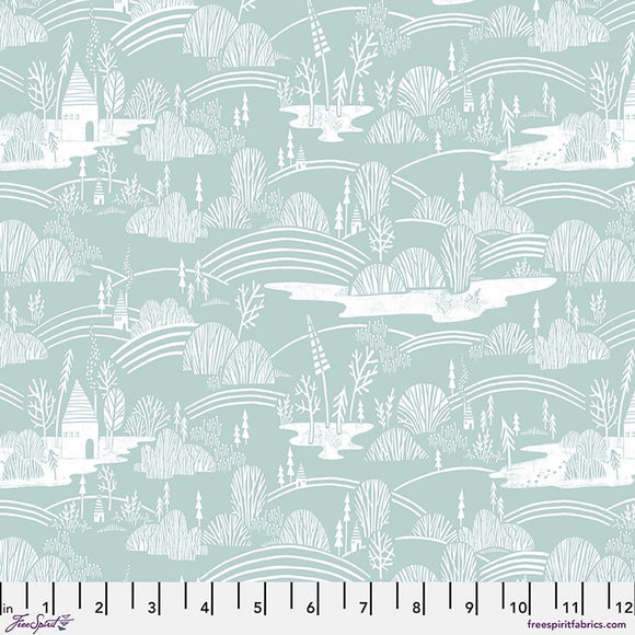 Silent Scapes - Ice Blue by Cori Dantini - Free Spirit Fabrics - Quilting Cotton