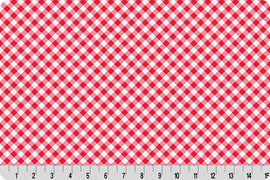 Barely Basics Gingham Quilting Cuddle Candy Apple || Cottage Rose Lane Blue Bonnet Collection || Shannon Fabrics Quilting Cuddle