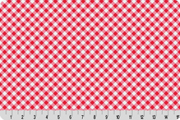 Barely Basics Gingham Quilting Cuddle Candy Apple || Cottage Rose Lane Blue Bonnet Collection || Shannon Fabrics Quilting Cuddle