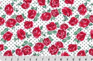 Cottage Rose Lane Briar Quilting Cuddle Snow || Cottage Rose Lane Blue Bonnet Collection || Shannon Fabrics Quilting Cuddle
