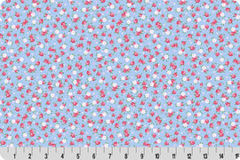 Cottage Rose Lane Kensington Quilting Cuddle Blue Bonnet || Cottage Rose Lane Blue Bonnet Collection || Shannon Fabrics Quilting Cuddle