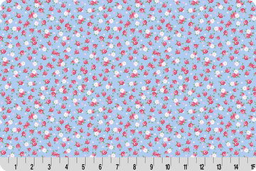 Cottage Rose Lane Kensington Quilting Cuddle Blue Bonnet || Cottage Rose Lane Blue Bonnet Collection || Shannon Fabrics Quilting Cuddle