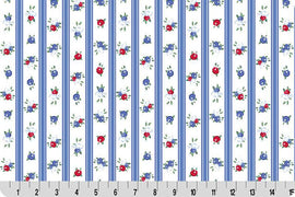 Cottage Rose Lane Nottinghill Quilting Cuddle Blue Bonnet || Cottage Rose Lane Blue Bonnet Collection || Shannon Fabrics Quilting Cuddle