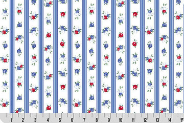 Cottage Rose Lane Nottinghill Quilting Cuddle Blue Bonnet || Cottage Rose Lane Blue Bonnet Collection || Shannon Fabrics Quilting Cuddle