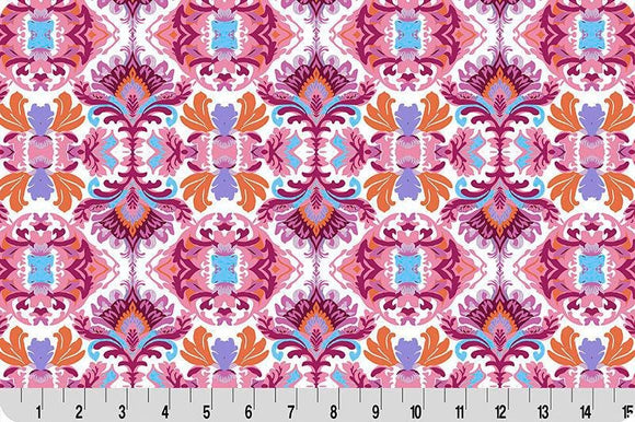 Wanderlust Damask Quilting Cuddle Pink || Wanderlust Pink Collection || Shannon Fabrics Quilting Cuddle
