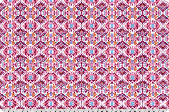 Wanderlust Damask Quilting Cuddle Pink || Wanderlust Pink Collection || Shannon Fabrics Quilting Cuddle