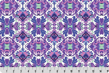 Wanderlust Damask Quilting Cuddle Blue || Wanderlust Pink Collection || Shannon Fabrics Quilting Cuddle