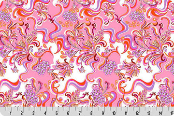 Wanderlust Paisley Quilting Cuddle Pink || Wanderlust Pink Collection || Shannon Fabrics Quilting Cuddle