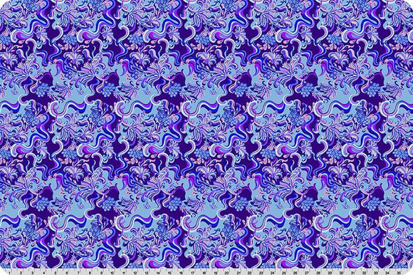 Wanderlust Paisley Quilting Cuddle Blue || Wanderlust Blue Collection || Shannon Fabrics Quilting Cuddle